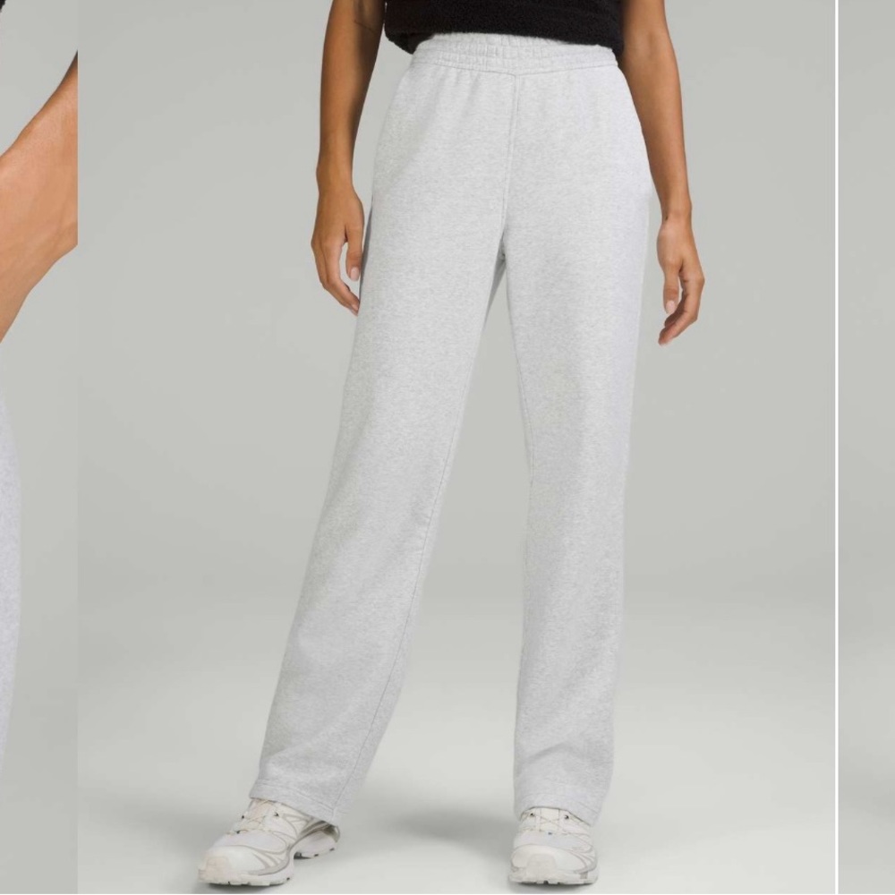 Lululemon Loungeful Straight Leg Pant in Heathered Gray